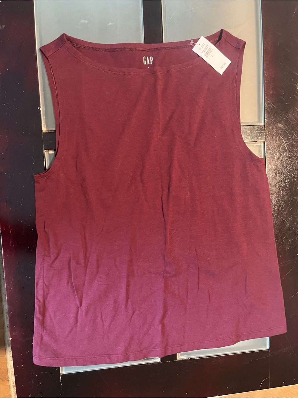 GAP Women's Sleeveless Tank Top - Wine